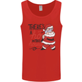 There's a Ho In This House Funny Christmas Mens Vest Tank Top Red