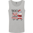 There's a Ho In This House Funny Christmas Mens Vest Tank Top Sports Grey