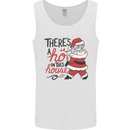 There's a Ho In This House Funny Christmas Mens Vest Tank Top White