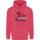 There's a New Gamer in Town Gaming Childrens Kids Hoodie Heliconia