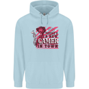 There's a New Gamer in Town Gaming Childrens Kids Hoodie Light Blue