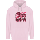 There's a New Gamer in Town Gaming Childrens Kids Hoodie Light Pink