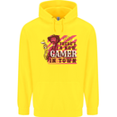 There's a New Gamer in Town Gaming Childrens Kids Hoodie Yellow