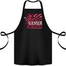 There's a New Gamer in Town Gaming Cotton Apron 100% Organic Black