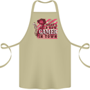 There's a New Gamer in Town Gaming Cotton Apron 100% Organic Khaki