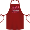 There's a New Gamer in Town Gaming Cotton Apron 100% Organic Maroon