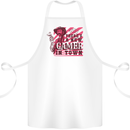 There's a New Gamer in Town Gaming Cotton Apron 100% Organic White
