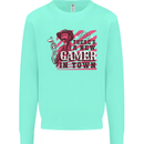 There's a New Gamer in Town Gaming Kids Sweatshirt Jumper Peppermint