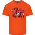 There's a New Gamer in Town Gaming Kids T-Shirt Childrens Orange