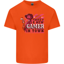 There's a New Gamer in Town Gaming Kids T-Shirt Childrens Orange