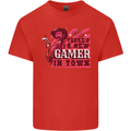 There's a New Gamer in Town Gaming Kids T-Shirt Childrens Red