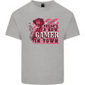 There's a New Gamer in Town Gaming Kids T-Shirt Childrens Sports Grey