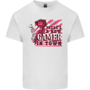 There's a New Gamer in Town Gaming Kids T-Shirt Childrens White