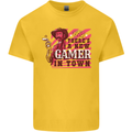 There's a New Gamer in Town Gaming Kids T-Shirt Childrens Yellow