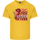 There's a New Gamer in Town Gaming Kids T-Shirt Childrens Yellow
