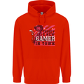 There's a New Gamer in Town Gaming Mens 80% Cotton Hoodie Bright Red