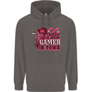 There's a New Gamer in Town Gaming Mens 80% Cotton Hoodie Charcoal