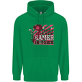 There's a New Gamer in Town Gaming Mens 80% Cotton Hoodie Irish Green