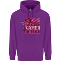There's a New Gamer in Town Gaming Mens 80% Cotton Hoodie Purple