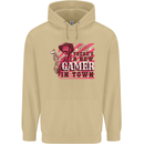 There's a New Gamer in Town Gaming Mens 80% Cotton Hoodie Sand