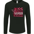 There's a New Gamer in Town Gaming Mens Long Sleeve T-Shirt Black