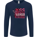 There's a New Gamer in Town Gaming Mens Long Sleeve T-Shirt Navy Blue