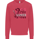 There's a New Gamer in Town Gaming Mens Sweatshirt Jumper Heliconia