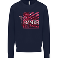 There's a New Gamer in Town Gaming Mens Sweatshirt Jumper Navy Blue