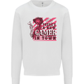 There's a New Gamer in Town Gaming Mens Sweatshirt Jumper White