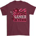 There's a New Gamer in Town Gaming Mens T-Shirt Cotton Gildan Maroon