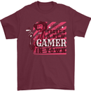 There's a New Gamer in Town Gaming Mens T-Shirt Cotton Gildan Maroon