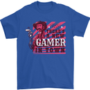 There's a New Gamer in Town Gaming Mens T-Shirt Cotton Gildan Royal Blue
