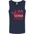 There's a New Gamer in Town Gaming Mens Vest Tank Top Navy Blue