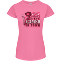 There's a New Gamer in Town Gaming Womens Petite Cut T-Shirt Azalea