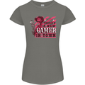 There's a New Gamer in Town Gaming Womens Petite Cut T-Shirt Charcoal