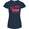 There's a New Gamer in Town Gaming Womens Petite Cut T-Shirt Navy Blue