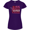 There's a New Gamer in Town Gaming Womens Petite Cut T-Shirt Purple