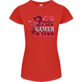 There's a New Gamer in Town Gaming Womens Petite Cut T-Shirt Red