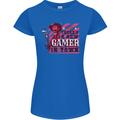 There's a New Gamer in Town Gaming Womens Petite Cut T-Shirt Royal Blue