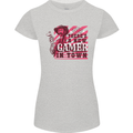 There's a New Gamer in Town Gaming Womens Petite Cut T-Shirt Sports Grey