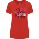 There's a New Gamer in Town Gaming Womens Wider Cut T-Shirt Red