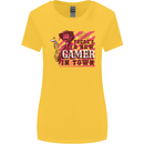There's a New Gamer in Town Gaming Womens Wider Cut T-Shirt Yellow