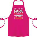 They Call Me Papa Funny Father's Day Cotton Apron 100% Organic Pink