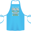 They Call Me Papa Funny Father's Day Cotton Apron 100% Organic Turquoise