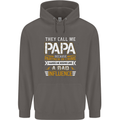 They Call Me Papa Funny Father's Day Mens 80% Cotton Hoodie Charcoal
