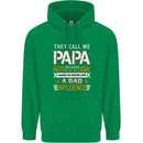 They Call Me Papa Funny Father's Day Mens 80% Cotton Hoodie Irish Green