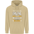 They Call Me Papa Funny Father's Day Mens 80% Cotton Hoodie Sand