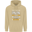 They Call Me Papa Funny Father's Day Mens 80% Cotton Hoodie Sand