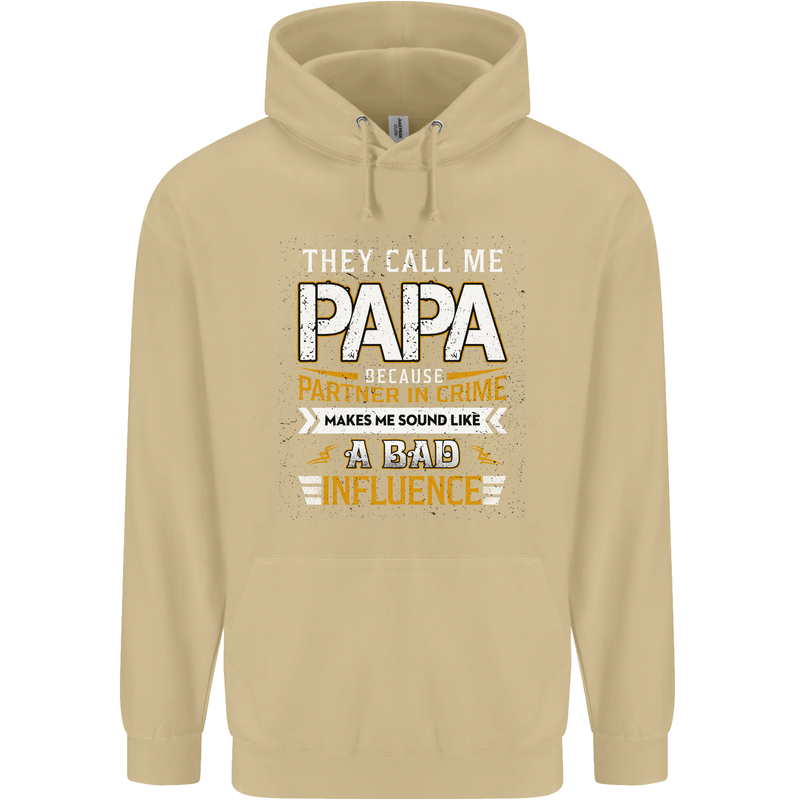 They Call Me Papa Funny Father's Day Mens 80% Cotton Hoodie Sand