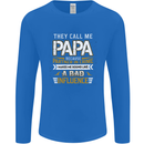 They Call Me Papa Funny Father's Day Mens Long Sleeve T-Shirt Royal Blue